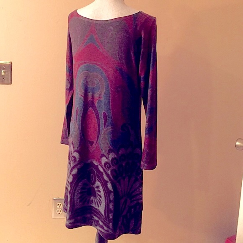 NWT Nellie&Millie USA soft jersey gray dress Sz XL